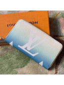 Louis Vuitton Zippy Wallet in Blue Gradient Monogram Canvas M80360 2021