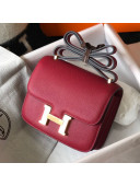 Hermes Constance Bag 18/23cm in Eosom Leather Guava Red/Gold 2021