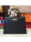 Hermes Kelly 32cm  Original Epsom Leather Bag Black