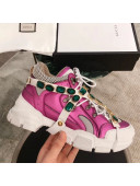 Gucci Flashtrek Sneaker with Removable Crystals 537133 Pink 2018