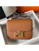 Hermes Constance Bag 18/23cm in Eosom Leather Brown/Gold 2021