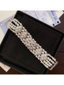 Chanel Rhombus Pearl Choker Necklace AB2258 2019