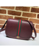 Gucci Ophidia Leather Small Shoulder Bag ‎601044 Burgundy 2019