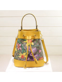 Gucci Ophidia GG Flora Small Bucket Bag 550621 Yellow 2019