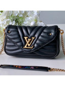 Louis Vuitton New Wave Chain Pochette Shoulder Bag M63929 Black 2019