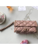 Valentino Candystud Clutch Bag in Soft Lambskin Leather 2018