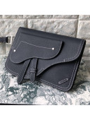 Dior Men's Navy Blue Grained Calfskin Pouch 2019