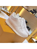 Louis Vuitton Run Away Sneaker in White Silk Calfskin 2019