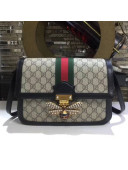 Gucci Queen Margaret GG Supreme Medium Shoulder Bag 524356 Black 2018