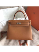 Hermes Kelly 28cm/32cm  Original Epsom Leather Bag Brown