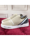 Dolce&Gabbana DG Knit Slip-on Sneakers Beige 2021