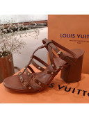 Louis Vuitton Roma Sandal 75mm Brown 2020