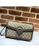 Gucci Dionysus Leather Clutch Bag 621197 Beige/Brown 2021