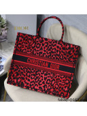 Dior Large Dior Book Tote in Raspberry Pop Mizza Embroidery 2021