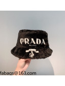 Prada Shearling Bucket hat Black 2021 110469