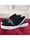 Dolce&Gabbana DG Knit Slip-on Sneakers Black 2021