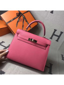 Hermes Kelly 28cm/32cm  Original Epsom Leather Bag Rouge