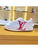 Louis Vuitton Time Out LV Sneaker 1A4VV8 White/Red 2019