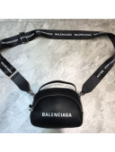 Balenciaga Calfskin Small Camera Crossbody Bag Black 2019