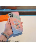 Louis Vuitton Vivienne Monogram iPhone Case Pink/Blue 2021 1104111