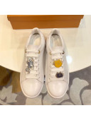 Louis Vuitton Frontrow Cats Sneaker in White Calf Leather 1A52EQ 2018