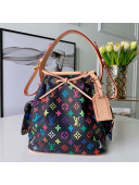 Louis Vuitton Colored Monogram Canvas Bucket Bag M42229 Black