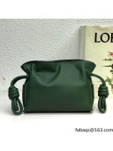 Loewe Mini Flamenco Clutch in Nappa Calfskin Deep Green 2022