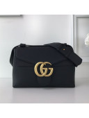 Gucci GG Marmont Leather Shoulder Bag 401173 Black 2021