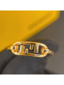 Fendi FF Logo Ring Gold 2021 84