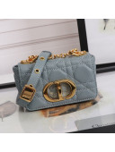 Dior Micro Caro Bag in Grey Supple Cannage Calfskin 2021