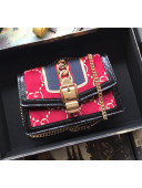 Gucci Sylvie Velvet Mini Chain Bag ‎494646 Red 2018