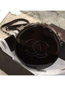 Chanel Patent Leather Round As Earth Evening Bag A91946 Black 2018