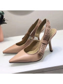 Dior "J'Adior" 9.5cm High-Heeled Pump in Calfskin with Studs Nude 2018 