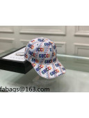 Gucci Star Logo Print Baseball Hat White 2021