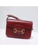 Gucci Leather 1955 Horsebit Mini Shoulder Bag 602205 Red 2021