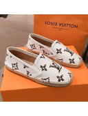 Louis Vuitton Animal Print Espadrilles White 2019 (For Women and Men)