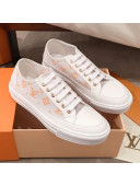 Louis Vuitton Stellar Sneakers in Orange Monogram Print Transparent Fabric 2020