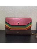 Gucci Rainbow Leather Shoulder Bag With Chain 2017