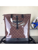 Louis Vuitton Monogram Glaze Zipped Tote Baackpack M43890 2018