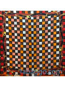 Louis Vuitton Monogram Check Silk Sqaure Scarf 90x90cm M68646 2020