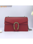 Gucci Dionysus Leather Small Shoulder Bag 400249 Red 