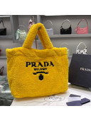 Prada Terry Tote bag 1BG130 Yellow 2021