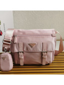 Prada Re-Nylon Shoulder Bag 1BD953 Pink 2021