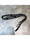 Balenciaga Canvas Strap With Logo Black 2020