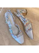 Chanel Slingbacks In Lambskin & Tweed G31318 Multicolor/White 2020