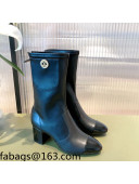 Chanel Leather CC Charm Short Boots Black 2021