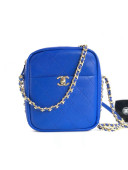 Chanel Lambskin Camera Case AS0139 Royal Blue 2019