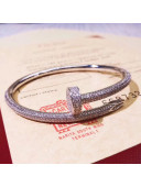 Cartier Juste un Clou Crystal Bracelet Silver 2019