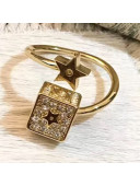 Dior Crystal Lucky Dice Star Ring White/Gold 2019