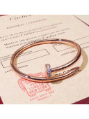 Cartier Juste un Clou Bracelet with Crystal Trim Rose Gold 2019